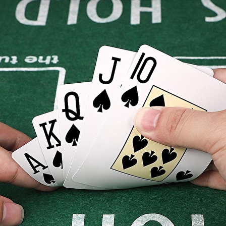 Kırmızı Jumbo Pvc Su Geçirmez Jumbo Blackjack iskambil Oyun Kağıdı cin385kr