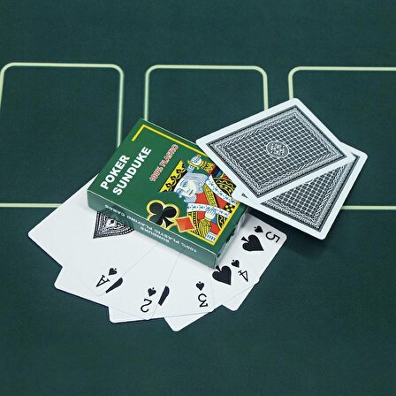 Siyah Pvc Plastik Su Geçirmez iskambil Poker Oyun Kağıdı cin444sy