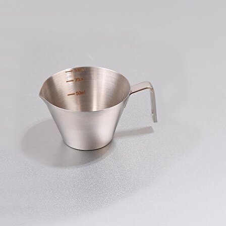 304 Paslanmaz Çelik 100 ml Espresso Shot Kupası Kahve Jug Ölçü Bardağı cin574