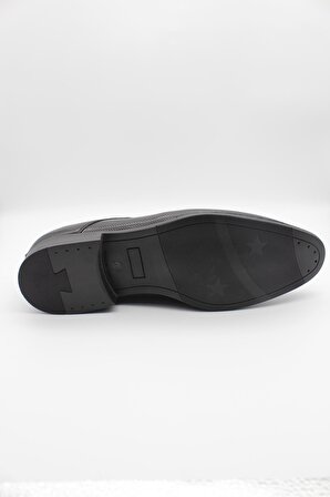 Siyah Rugan Bağcıklı Smokin Ayakkabı 1033240150