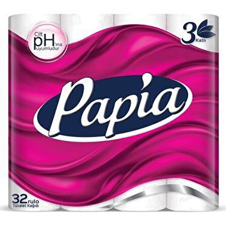 Papia 3 Katlı 32'li Tuvalet Kağıdı