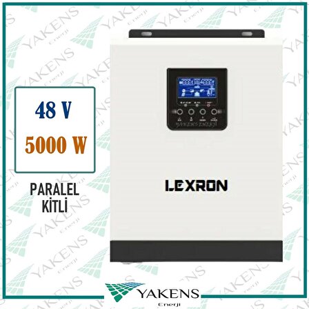 5000W 5Kw 48V Parallelenebilir Tam Sinüs Akıllı İnverter Lexron