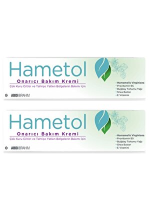 Hametol Onarıcı Bakım Tüm Cilt Tipleri İçin Su Bazlı Yağsız Onarıcı Yüz Bakım Kremi 2 x 30 gr