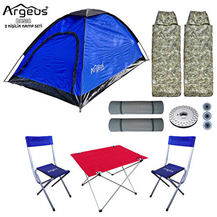 Outdoor Argeus Basic 2 Kişilik Kamp Çadır Seti
