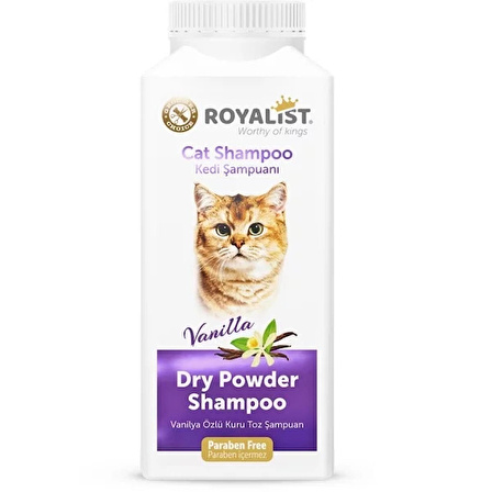 Outdoor Royalist Kuru Toz Kedi Şampuanı 150 Gr Vanilya Özlü