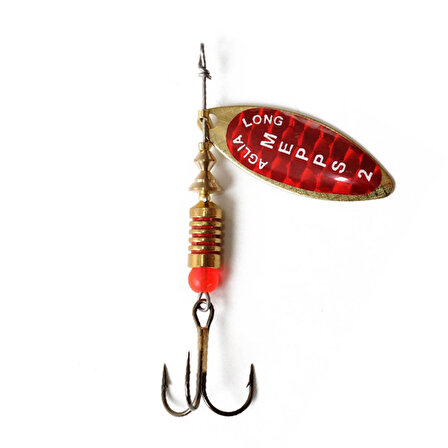 Outdoor Balıkçılık Mepps Aglia Long Redbo Altın-Kırmızı Söğüt No:2