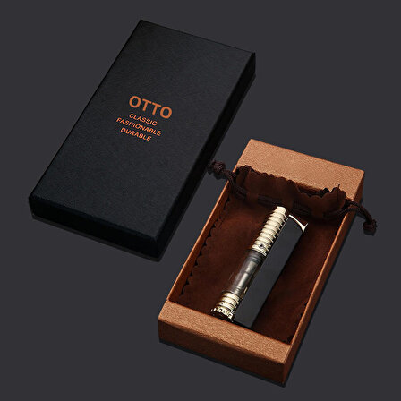 Outdoor Otto Bakır Siyahı Pürmüz-Puro Çakmağı OUT-100/BCZ806-1