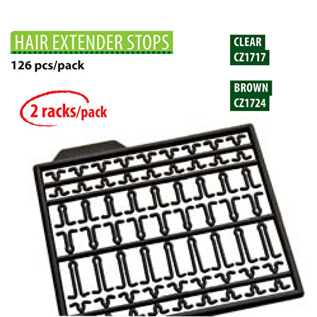 Outdoor Balıkçılık CZ 1724 Hair Extender Stops Brown (126Pcs)