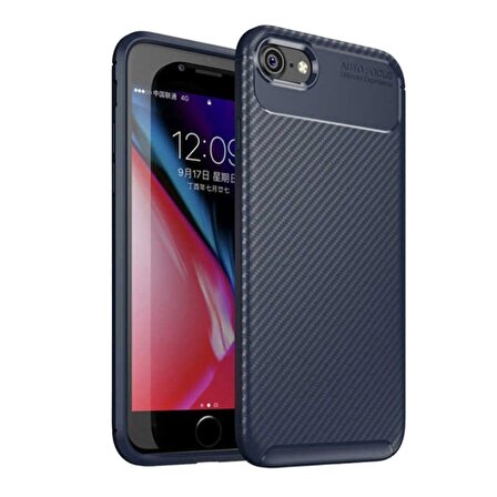 Smcase iPhone 8 Ultra Soft Negro Karbon Silikon Kılıf