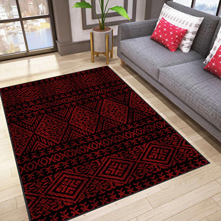 Dijital Baskı Yıkanabilir Kaymaz Taban Salon Halısı Ve Yolluk RVG0188-SD842