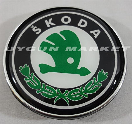 Skoda Kaput Arması 7.5CM ,Skoda Panjur Arması , Skoda Kaput Logosu,Skoda Panjur Logo