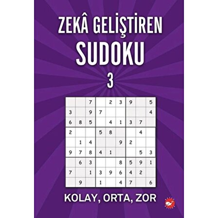 Zeka Geliştiren Sudoku 3 - Kolay - Orta - Zor