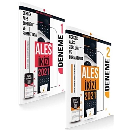 Pelikan 2021 ALES İkizi 2 Özgün Deneme Sınavı Dijital Çözümlü