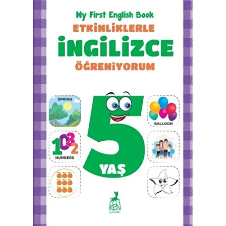 Etkinliklerle İngilizce Öğreniyorum 5 Yaş - My First English Book