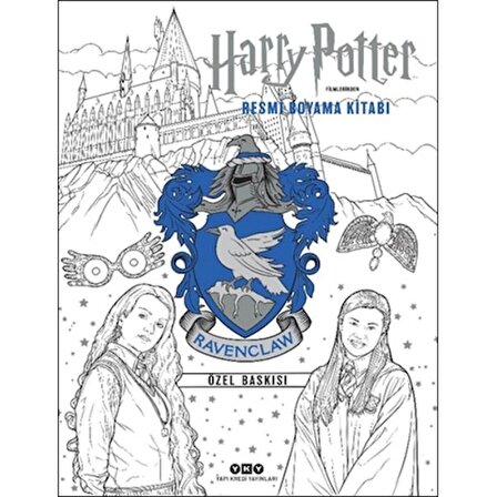 Harry Potter Filmlerinden Resmi Boyama Kitabı – Ravenclaw Özel Baskısı