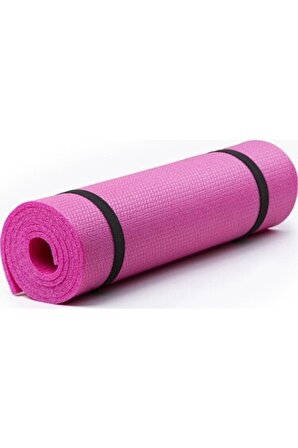 Yoga Minderi Ve Spor Matı Pembe 10mm Taşıma Askılı 