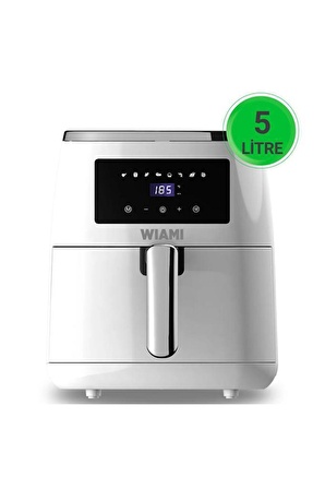 Wiami Air Fryer 5 Litre Beyaz Akıllı Fritöz Teşhir