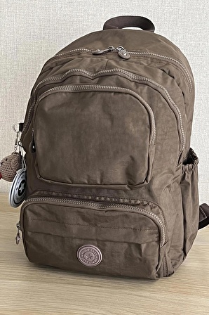 Nemo Bags Koyu Vizon Unisex Sırt Çantası Okul Çantası Laptop Ve Seyahat Çantası Su Geçirmez Spor Çantası Ayıcık Anahtarlık Hediyeli