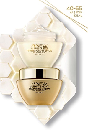 Avon Anew Ultimate Gündüz Kremi SPF25 50ml + Anew Ultimate Gece Kremi 50ml Seti