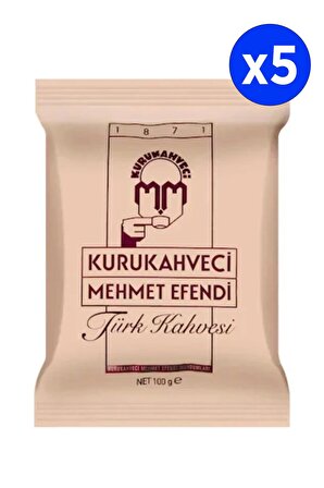 Kurukahveci Mehmet Efendi 100 gr 5'li Türk Kahvesi