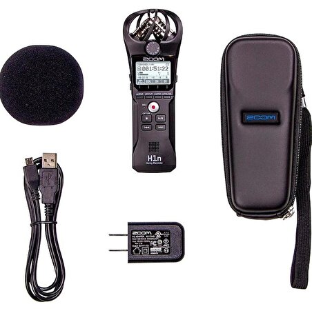 Zoom H1n Digital Handy Recorder Value Pack (Siyah)