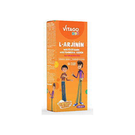 Vitago Kids L-Arjinin Multivitamin Şurup (Rafadan Tayfa) 150ml