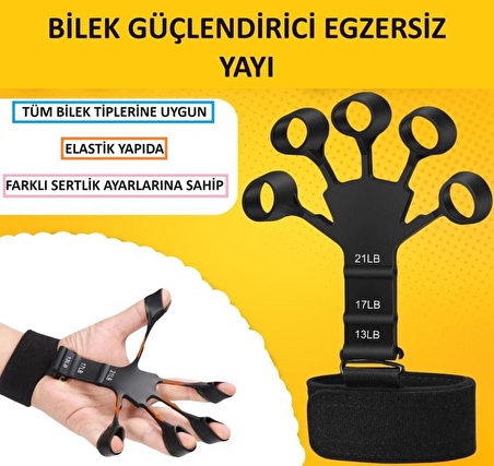 Gripster El Bilek Kas Güçlendirici Egzersiz Yayı Parmak Egzersizi Spor