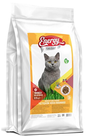 Pet Food Energy Cat Food Energy® Tavuklu Yetişkin Kedi Maması-15 Kilogram