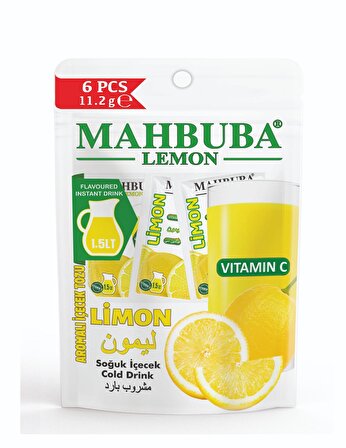 Mahbuba Limon Aromalı Toz İçecek 6x11,2 G