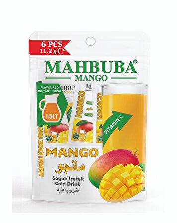 Mahbuba Mango Aromalı Toz İçecek 6x11,2 Gr