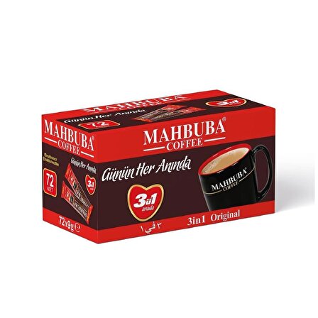 Mahbuba Coffee 3'ü 1 Arada 9 gr 72'li Hazır Kahve