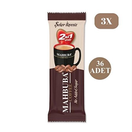 Mahbuba Coffee 2'si 1 Arada 4.5 gr 3x36'lı Hazır Kahve