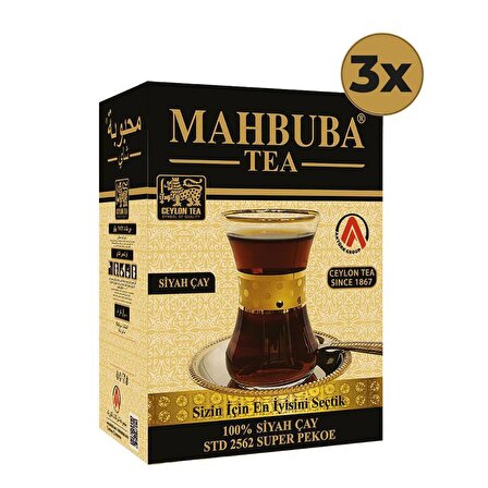 Mahbuba STD 2562 Süper Pekoe Ceylon Seylan Siyah Çay 3 x 400 Gr