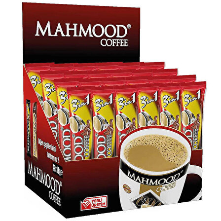 Mahmood Coffee 3'ü 1 Arada 18 gr 48'li Hazır Kahve