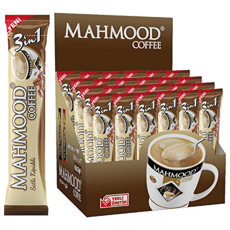 Mahmood Coffee Sütlü Köpüklü 3'ü 1 Arada 18 gr 48'li Hazır Kahve