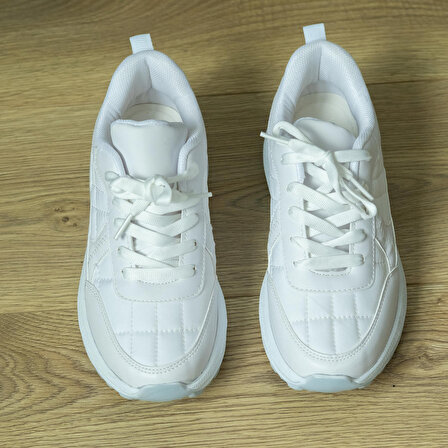 +8 cm Boy Uzatan Gizli Topuklu Air Boost Taban Kadın Spor Ayakkabı Sneaker