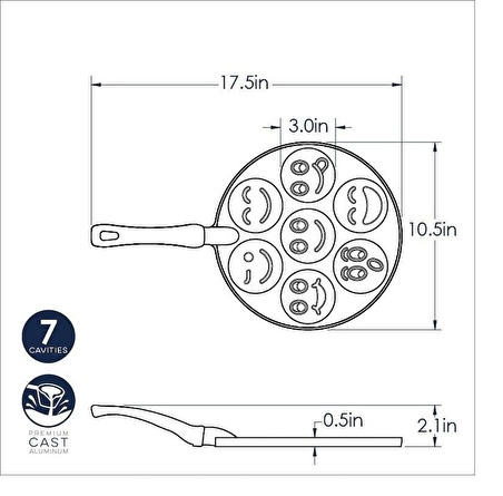 Nordicware 1920 Gülen Yüzler Pancake Tavası