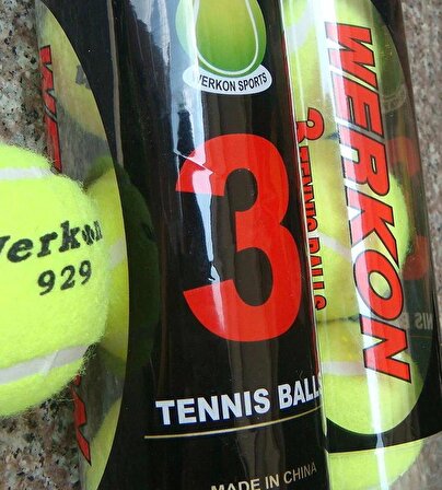3'Lü Tenis Topu Vakumlu Ambalajda