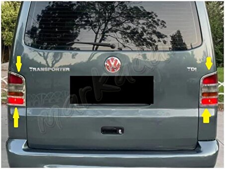 Markadan VW T5 Transporter Krom Stop Çerçevesi 2003-2014 2 Parça Paslanmaz Çelik