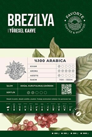 Favorte Brezilya Yöresel Filtre Kahve 200 gr