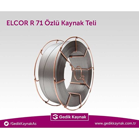 GeKa ELCOR R 71 Rutil Özlü Gazaltı Kaynak Teli E71T1CJ 1.2 MM