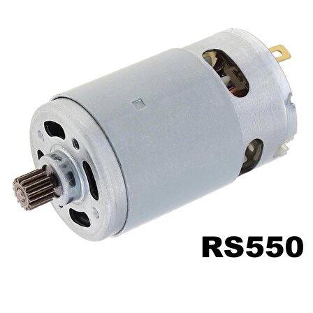 RS550S 14.4 Volt DC Motor 9 Dişli
