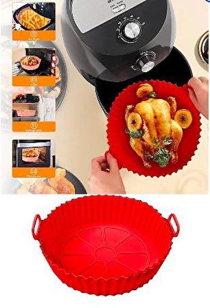 Airfryer Silikon Pişirme Kalıbı - Hava Fritözü Kalıbı - Airfryer Aksesuar - Tüm Airfryer'lara Uyumlu