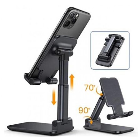 3B Trend Masaüstü Tablet ve Telefon Tutucu Stand Taşınabilir Katlanabilir Ayarlanabilir Yükseklik