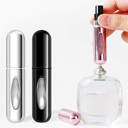 3B Trend Parfüm Şişesinden Çanta Içi Mini Doldurulabilir Seyahat Cep Yedek Parfüm Şişesi 5 ml
