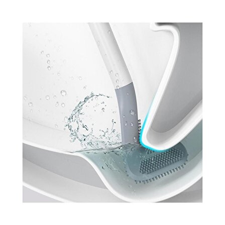 3B Trend Ergonomik Tasarımlı Silikon Banyo Tuvalet Klozet Temizleme Fırçası Askılı 