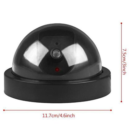 3B Trend LED Işıklı Sahte Dome Güvenlik Kamerası Hırsız Caydırıcı