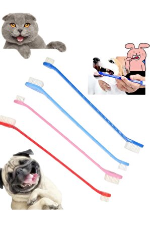 3B Trend Kedi Köpek Çift Taraflı Diş Fırçası Yavru ve Yetişkinler Pet Diş Sağlığı Koruma