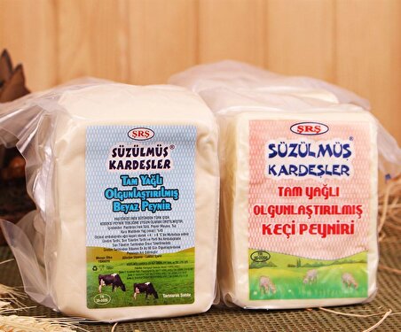 Süzülmüş Kardeşler İnek-Keçi Vakumlu Peynir Paketi 3kg