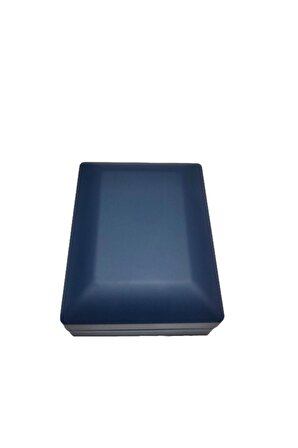Işıklı Premium Kutuda | Zirkon Taşlı Kalp Kolye | Paslanmaz - 316l Çelik | Mavi Renk